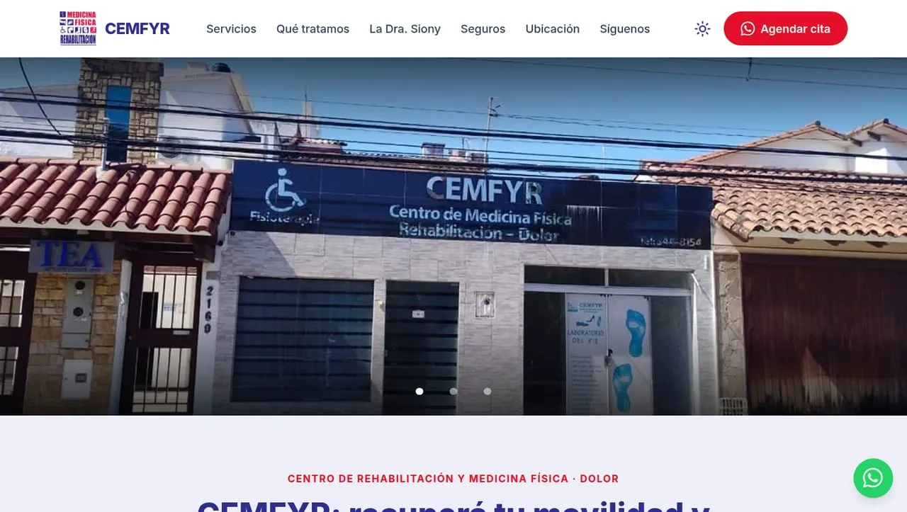 Captura del trabajo hecho para CEMFYR